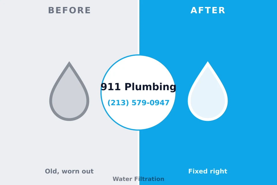 Before and after: plumbing repair Campbellsville, KY